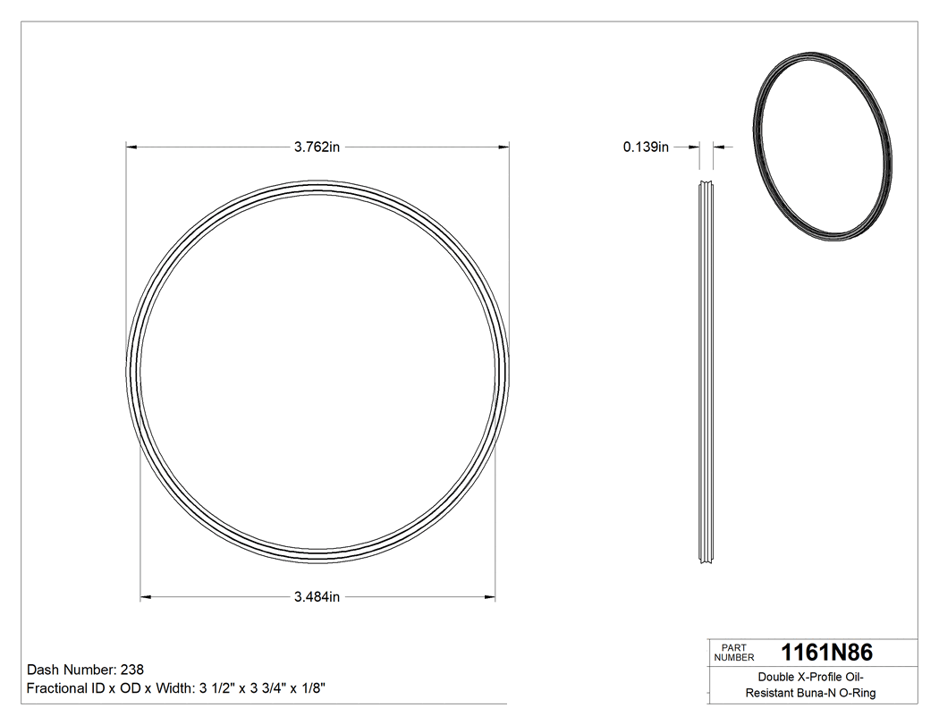 Technical drawing - 1161N86